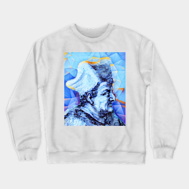 Lorenzo Valla Painting Portrait | Lorenzo Valla Artwork 14 Crewneck Sweatshirt by JustLit